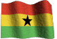 Bandeira Nacional da Rep�blica de Gana - Usa as cores populares da Pan-African da Eti�pia.