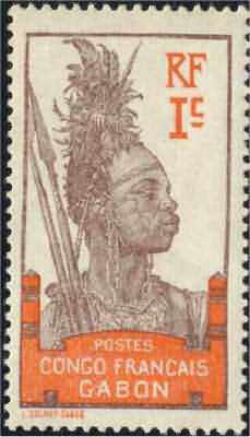 1910 - Scott: 33. SG: 33. Valor facial: 1 c, marrom e laranja.